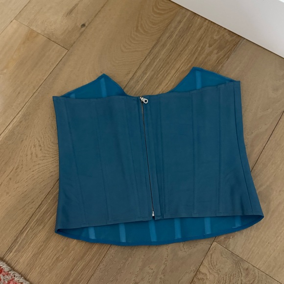 Teal Women's Corset Top - Picture 2 of 2
